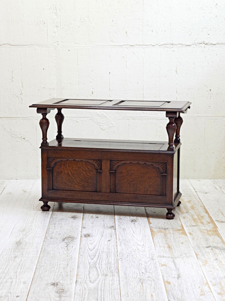 イギリス アンティーク モンクスチェア 2way チェア＆テーブル