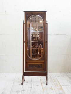 マホガニースタンドミラー