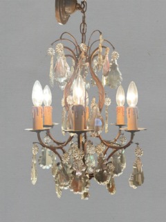 ガラスシャンデリア