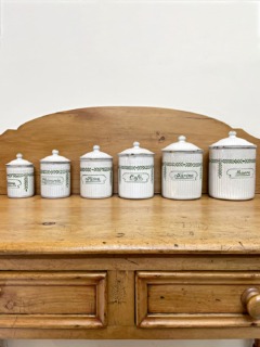 アンティークキャニスター6点セット