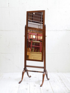 マホガニースタンドミラー