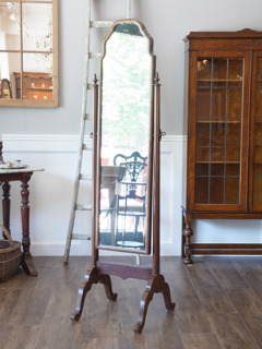 ウォルナットスタンドミラー