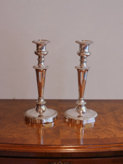シルバープレートキャンドルスティック