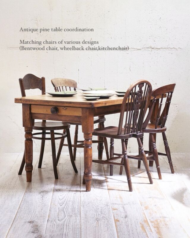 .
| pick up item |
1930年代、イギリス製。
幅が1345mmと4人掛けのテーブルとして最適なサイズ感で、探されている方も多いです。
こちらのテーブルは天板より脚が少し濃く引き締まった印象です。引き出しもあり、カトラリーやランチョンマットなど収納しておくことができます。
商品のお問い合わせはホームページのお問い合わせフォームまたはメールantique@pennywise.co.jpよりお願いします。
 
ホームページでご紹介出来ていない家具も店頭に並んでいるので、ぜひご来店下さい。
11:00〜19:00
火曜定休
━━━━━━━━━━━━━━━━━━━━━━
#ペニーワイズ勝どき
#ペニーワイズアンティーク 
#アンティーク家具
#イギリスアンティーク家具
#英国アンティーク家具
#アンティークインテリア
#イギリスインテリア
#antique
#antiquefurniture
#アンティークパイン 
#パインテーブル 
#アンティークテーブル